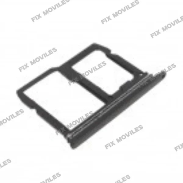 Black SIM and MicroSD card tray for LG Q7 Q610 (2018)