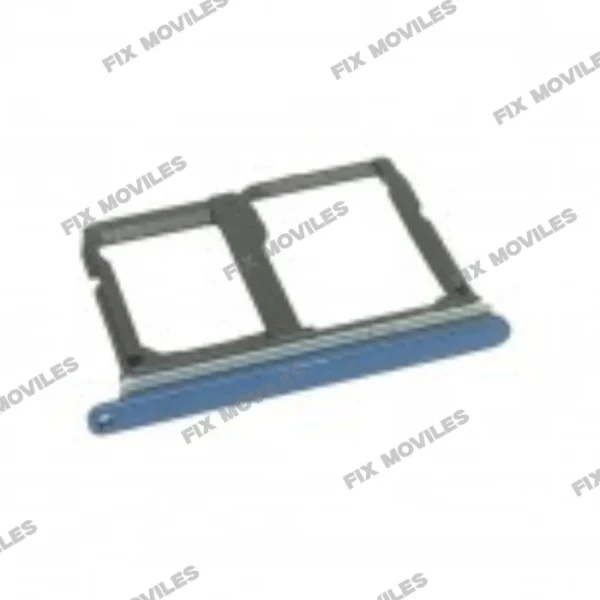 Blue SIM and MicroSD card tray for LG Q7 Q610 (2018)