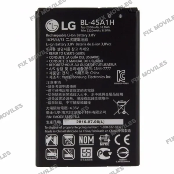 LG K10 K420N BL-45A1H Battery