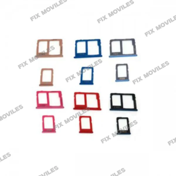 SIM + SD Card Tray for Samsung J6 Plus 2018 (J610)/ J4 Plus 2018 (J415) - Red