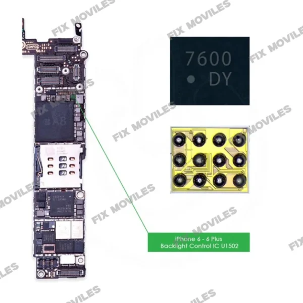 Backlight IC Chip Iphone 6 _ 6+ U1502 & U1580