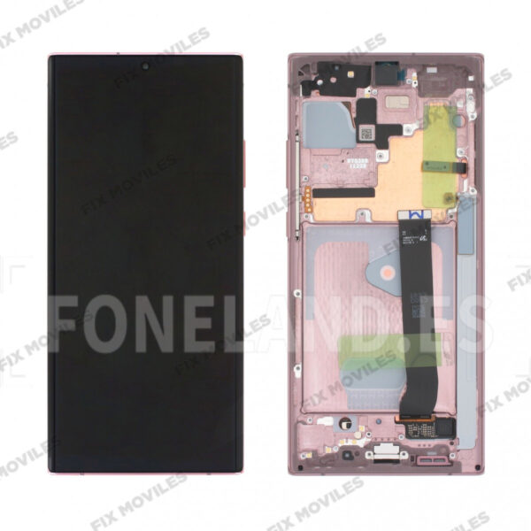 Pantalla Samsung Note 20 Ultra G985F Bronze con Marco Original Completa SERVICE PACK