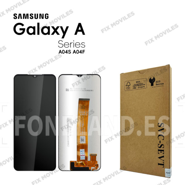 Pantalla Samsung A047F A04S 4G 2022 Negro LCD+Táctil SERVICE PACK