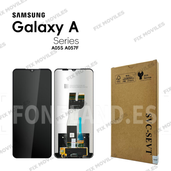 Pantalla Samsung A05S A057F Negro LCD+Táctil SERVICE PACK