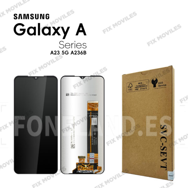 Pantalla Samsung A23 5G 2022 A236 Negro SERVICE PACK