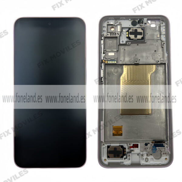 Pantalla Samsung SM-A356 A35 5G 2024 Amarillo / Verde limon con Marco Original Completa SERVICE PACK