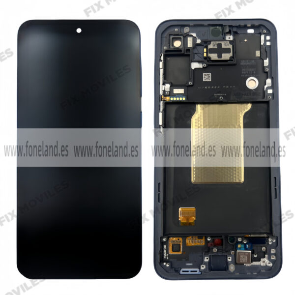 Pantalla Samsung A55 5G 2024 ( A556 ) Negro con Marco Original Completa SERVICE PACK
