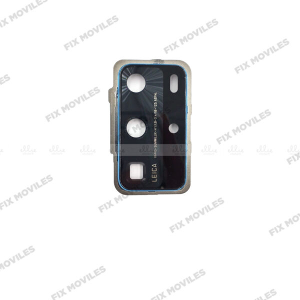 Lente Cristal Camara con Marco para Huawei P40 Pro Azul camara