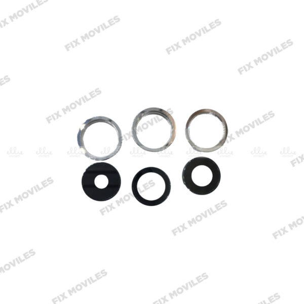Lente Cristal Camara + Marco para iPhone 14 Pro/14 Pro Max Blanco
