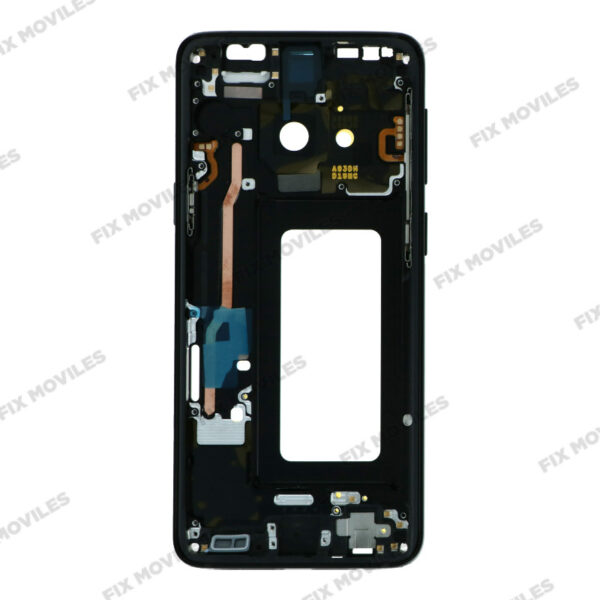 Carcasa Frontal para Samsung S9 G960F Negro con adesivo pantalla completo