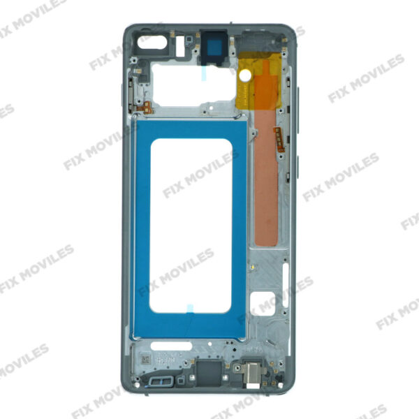 Carcasa Frontal para Samsung S10 Plus G975F Plateado con adesivo pantalla completo