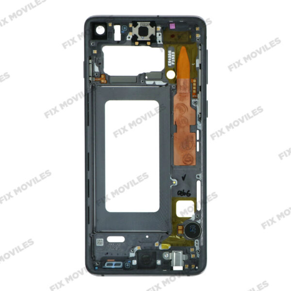 Carcasa Frontal para Samsung S10 G973F Negro con adesivo pantalla completo