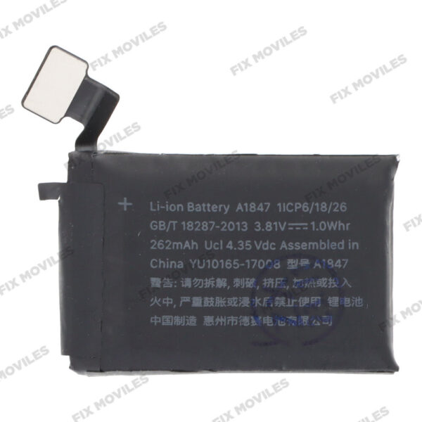 BaterÃ­a A1848 para Apple Watch Series 3 38mm (A1858 A1860 A1889 A1890) De 279mAh
