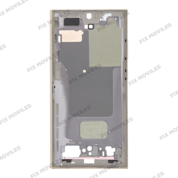 Carcasa Frontal para Samsung S24 Ultra 5G S928B Dorado con adesivo pantalla completo