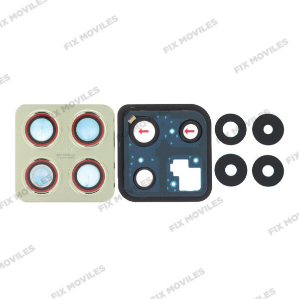 Lente Cristal Camara con Marco para Xiaomi Mi 14T Verde