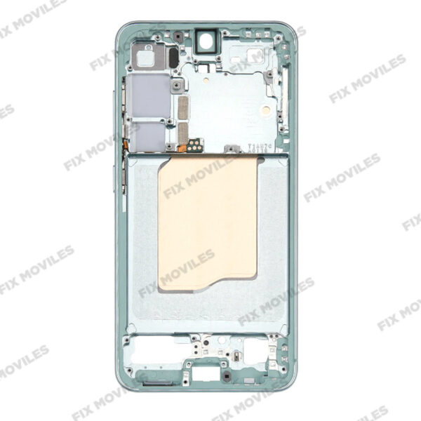 Carcasa Frontal para Samsung S25 5G S931B Verde con adesivo pantalla completo