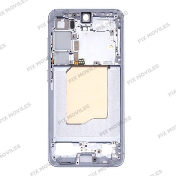 Carcasa Frontal para Samsung S25 5G S931B Plateado con adesivo pantalla completo