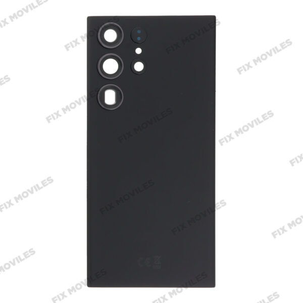 Cubierta de Batería para Samsung S23 Ultra S918B Tapa Negra Con Lente (SIN LOGO)