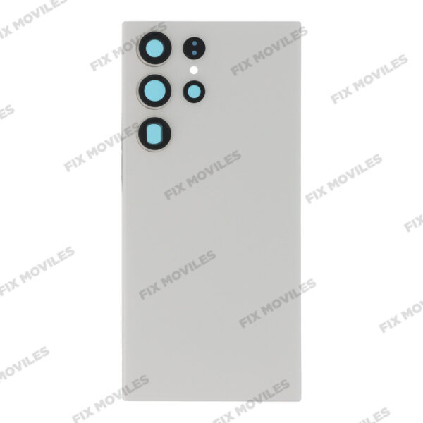 Cubierta de Batería para Samsung S23 Ultra S918B Tapa Blanca Con Lente (SIN LOGO)
