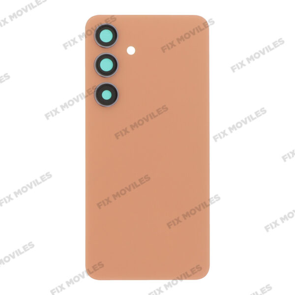 Tapa Trasera para Samsung S24 S921B Naranja Con Lente (SIN LOGO)