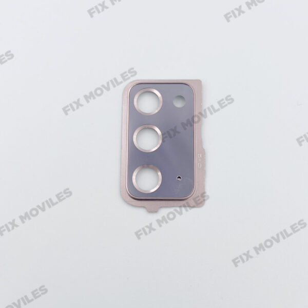 Lente Cristal Camara con Marco para Samsung Note 20 N980F Rosa camara