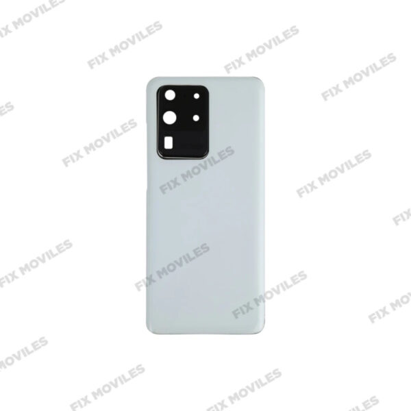 Tapa Trasera para Samsung S20 Ultra G988 Blanco con Lente