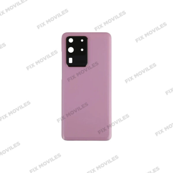 Tapa Trasera para Samsung S20 Ultra G988 Rosa con Lente