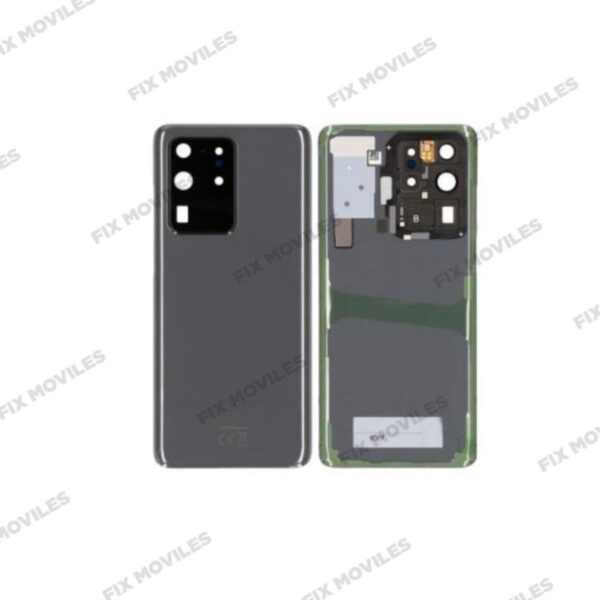 Tapa Trasera para Samsung S20 Ultra G988 Gris con Lente