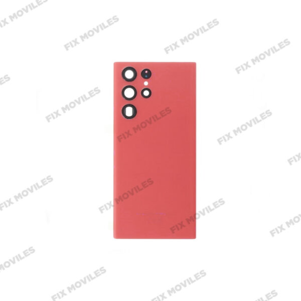 Tapa Trasera Samsung S22 Ultra 5G S908B Rojo con Lente