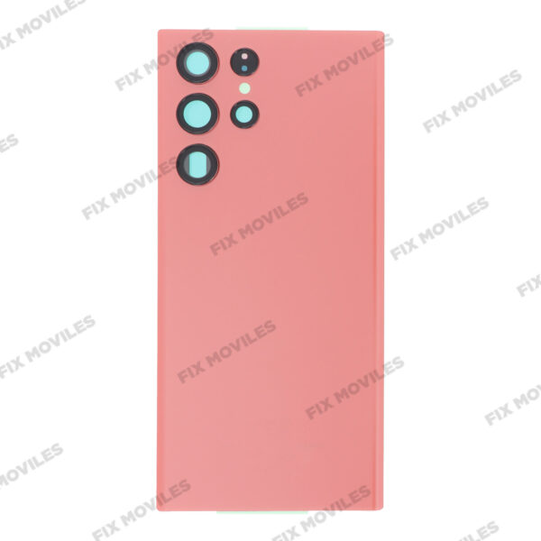 Tapa Trasera Samsung S22 Ultra 5G S908B Naranja con Lente