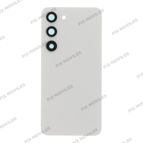 Tapa Trasera Samsung S23 S911B Blanco con Lente