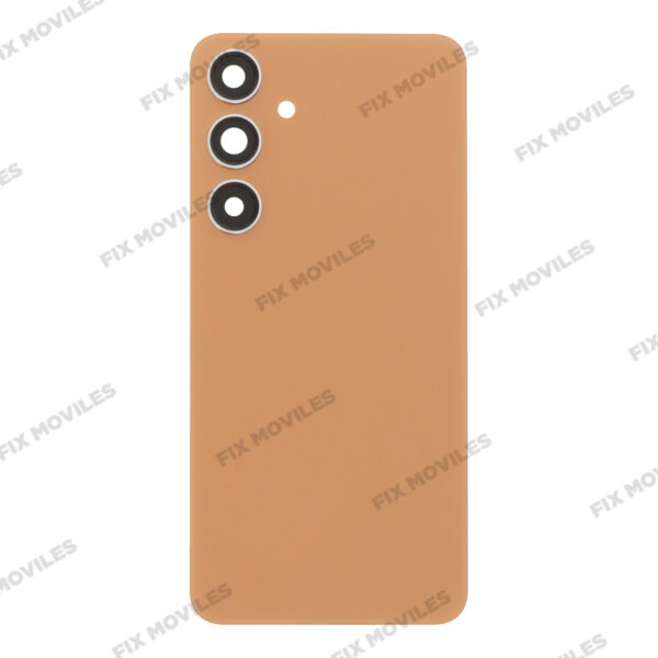 Tapa Trasera para Samsung S24 Plus S926B Naranja con Lente