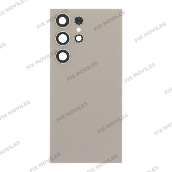 Tapa Trasera para Samsung S24 Ultra S928B Gris con Lente