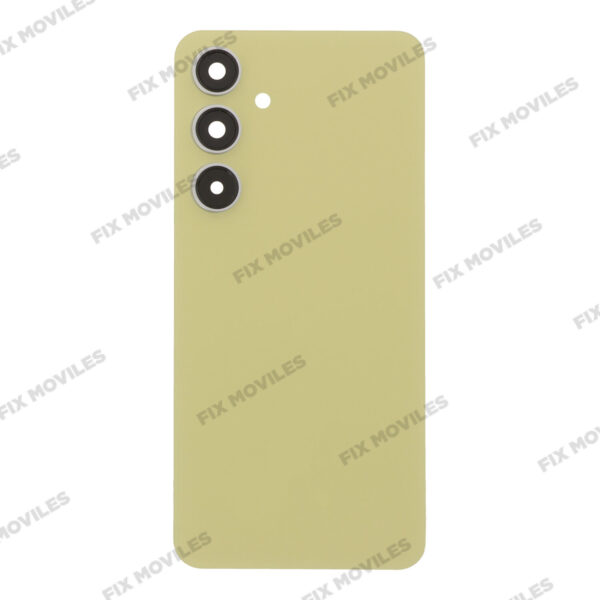 Tapa Trasera para Samsung S24 FE 5G S721B Amarilla con Lente