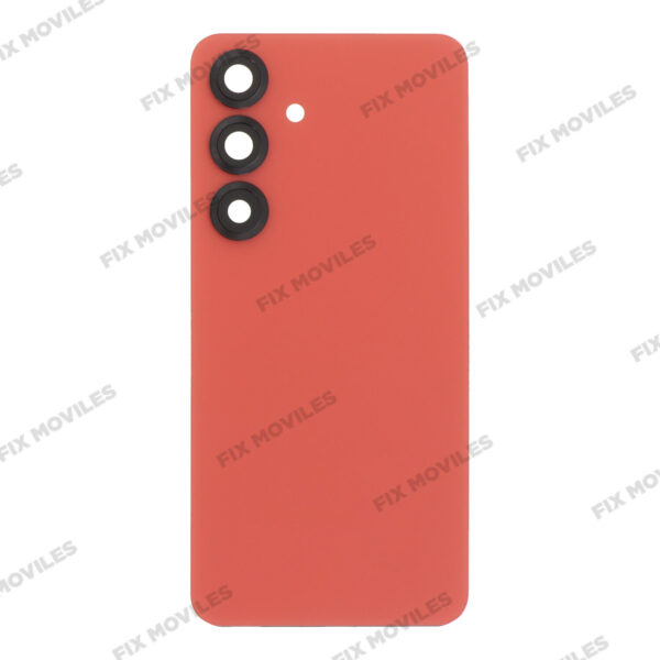 Tapa Trasera para Samsung S25 5G S931B Rojo con Lente