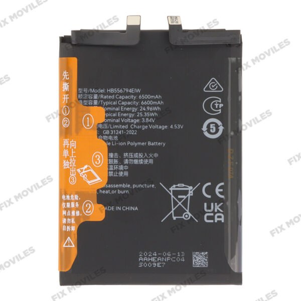 Batería para Huawei Honor Magic 7 Lite HB556794EIW 6600mAh