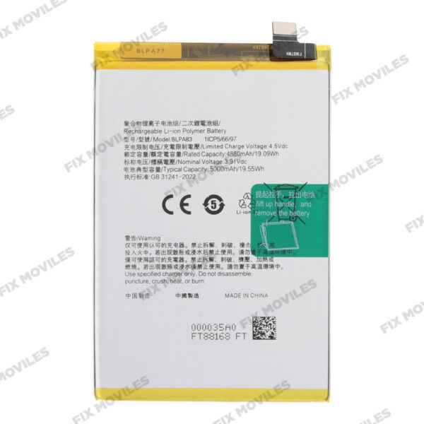 Batería para Realme C63 / Realme C61 BLPA83 5000mAh EXCELLENT