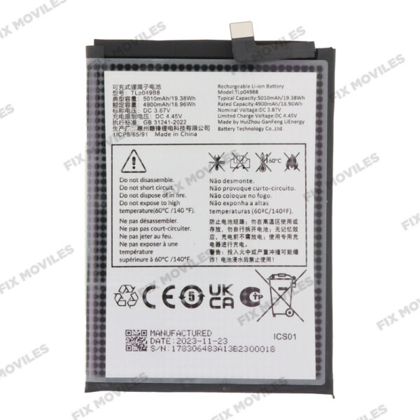 BaterÃ­a para TCL 505 TLP049B8 5010mAh