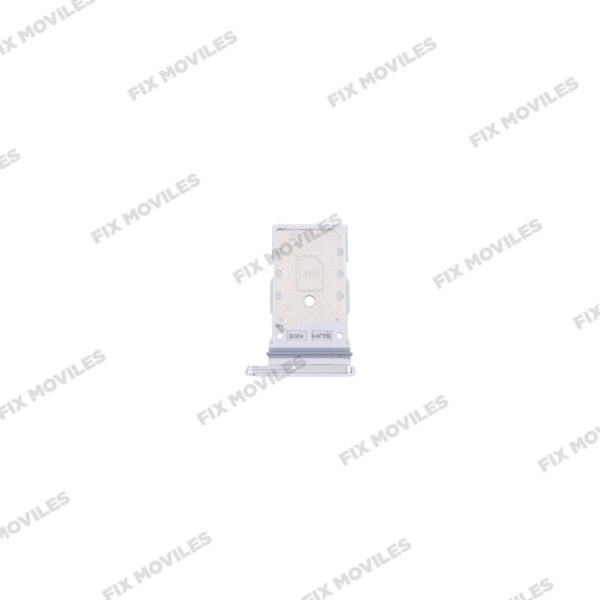 Bandeja de SIM para Samsung S22 Ultra 5G S908B Blanco