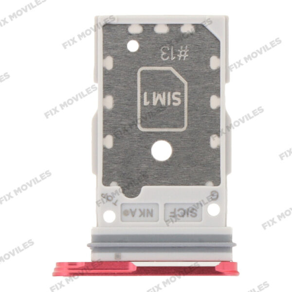 Bandeja de SIM para Samsung S25 5G S931B / S25 Plus 5G S936B Rojo