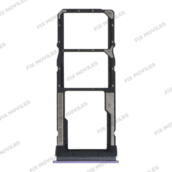 Bandeja de SIM para Xiaomi Redmi Note 9T Lila