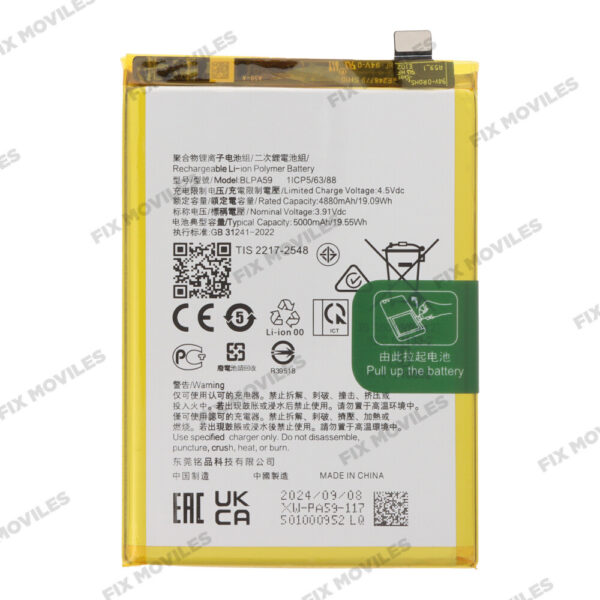 Batería OPPO Reno 12 5G CPH2625 BLPA59 5000mAh