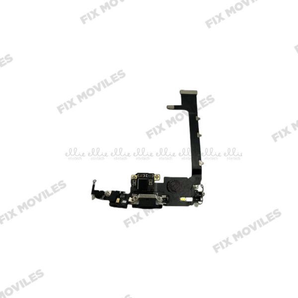 Cable Flex de Carga + Placa Pequena (Con IC Chip) para iPhone 11 Pro Max Negro ORI Desmontaje