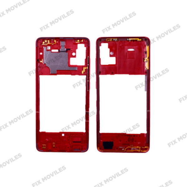 Carcasa intermedia para Samsung A31 A315F Rojo
