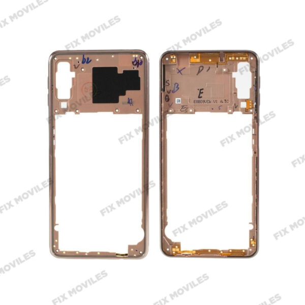 Carcasa intermedia para Samsung A7 2018 A750 Dorada Original