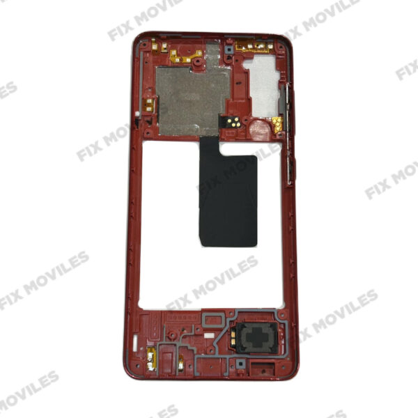Carcasa intermedia rosa para Samsung A41 Roja