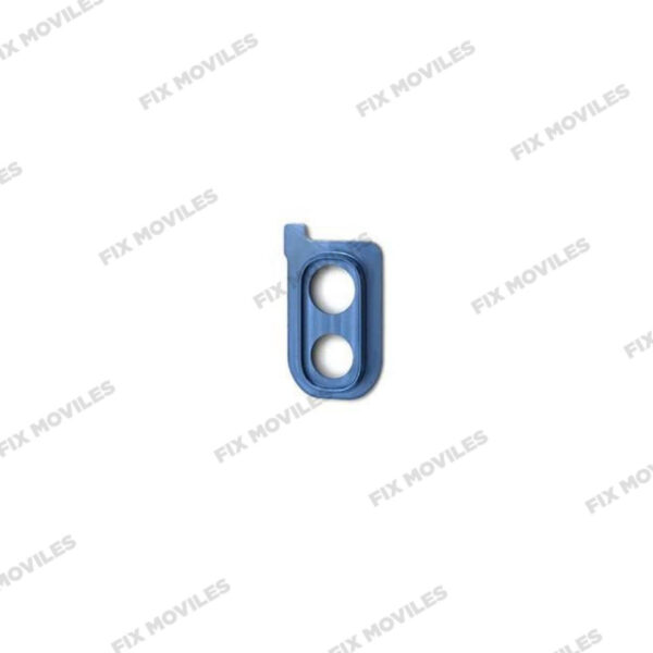 Lente Cristal Camara + Marco para Samsung A40 A405 Azul