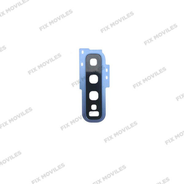 Lente Cristal Camara + Marco para Samsung S10 G973 Azul