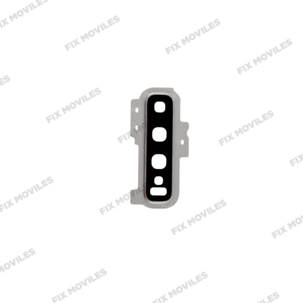 Lente Cristal Camara + Marco para Samsung S10 G973 Plateado