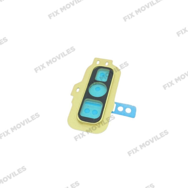Lente Cristal Camara + Marco para Samsung S10E G970 Amarillo